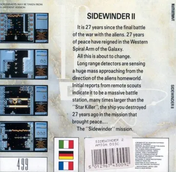 SideWinder II box cover back